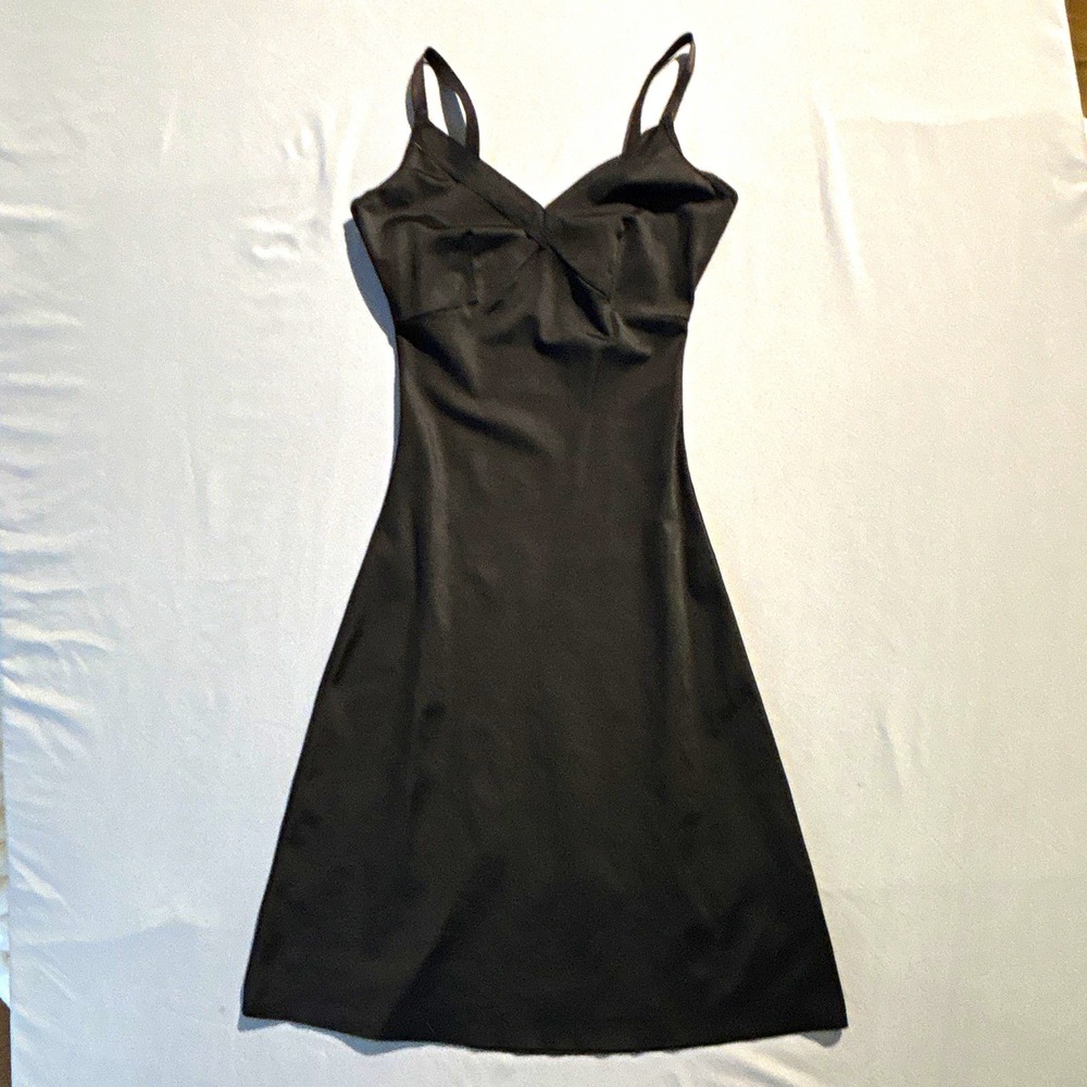 Spanx Black Full Slip Dress Shaping Compression V-Neck Adjustable Straps Small